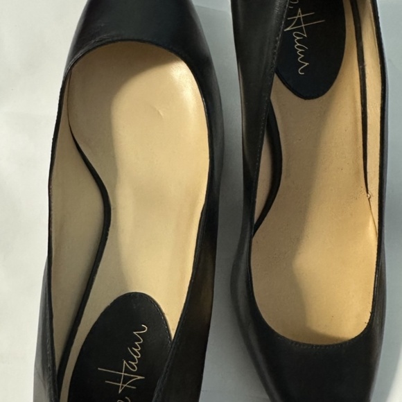 New Cole Haan High Heels Size 9 B Black Leather Pumps with Nike Air - Never Worn - Picture 11 of 11